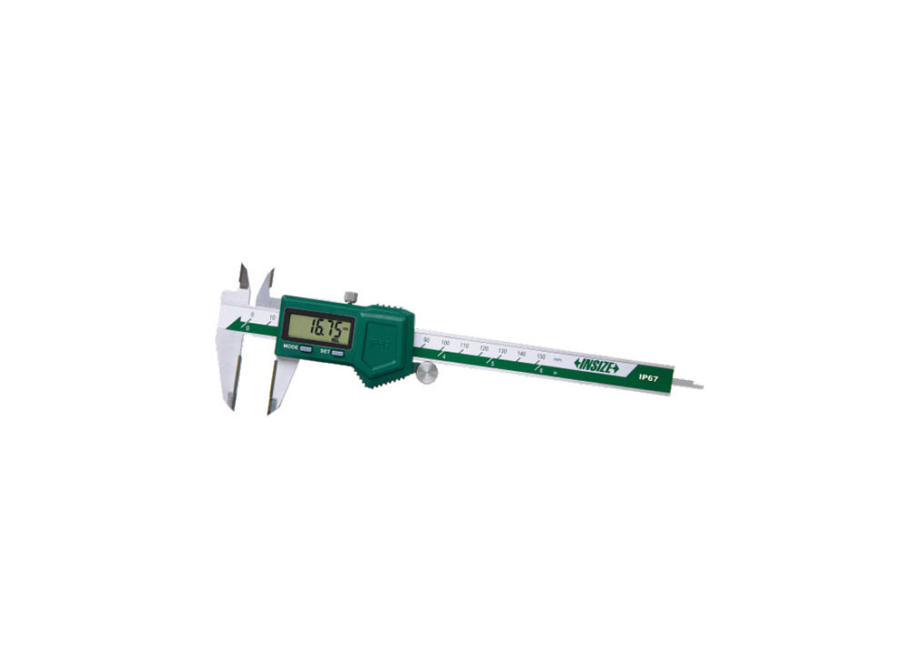 INSIZE 1110 - Waterproof Digital Caliper with carbide tipped jaws