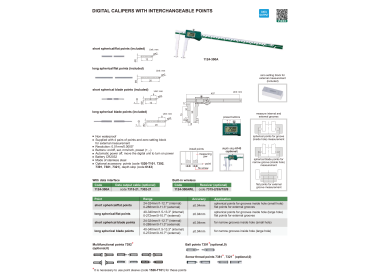 INSIZE 1124 - Digital Caliper with interchangeable points