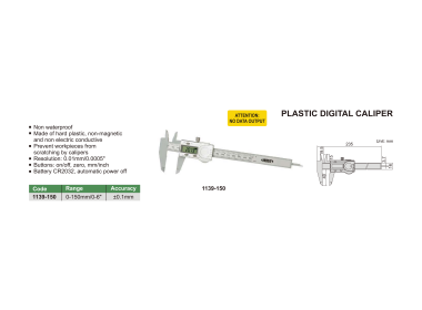 INSIZE 1139 - Plastic Digital Caliper