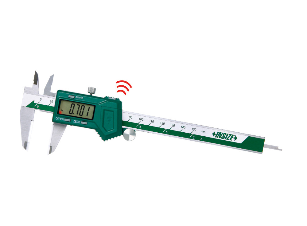 INSIZE 1193 - Wireless Digital Caliper with ceramic tipped jaws