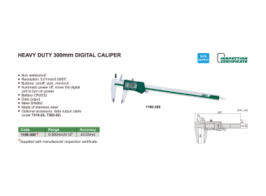 INSIZE 1196 - Heavy Duty Digital Caliper