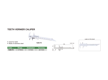 INSIZE 1226 - Teeth Vernier Caliper
