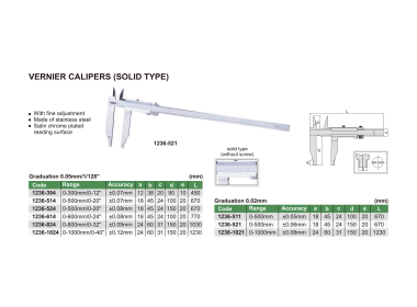 INSIZE 1236 - Vernier Caliper
