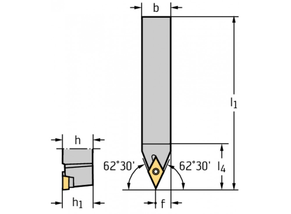 WALTER SDNCN1212F07 Shank tool – Screw clamping