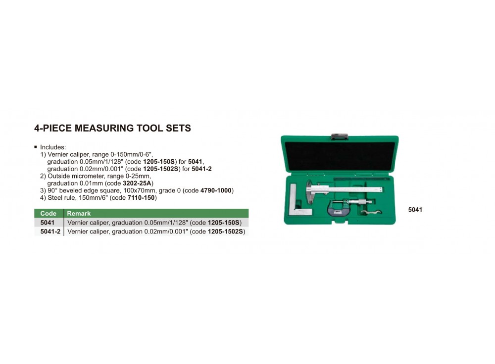 INSIZE 5013-E Measuring Tool Set, 13 Piece