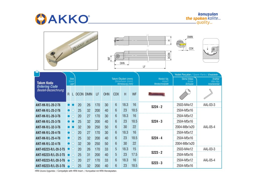 AIKT-HK-L-20-3-T6