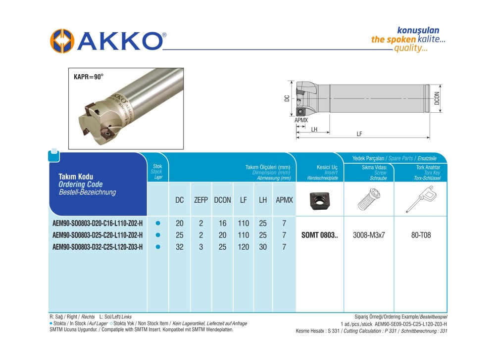 AEM90-SO0803-D25-C20-L110-Z02-H
