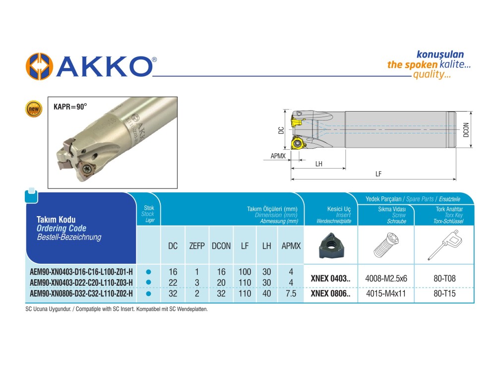 AEM90-XN0403-D16-C16-L100-Z01-H