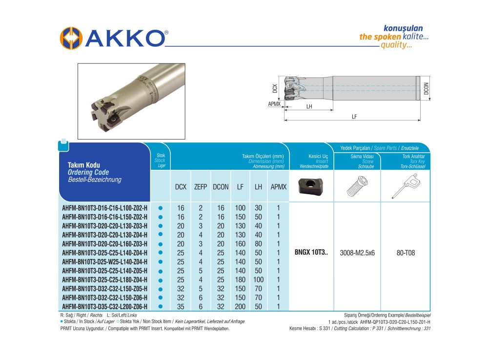 AHFM-BN10T3-D16-C16-L100-Z02-H