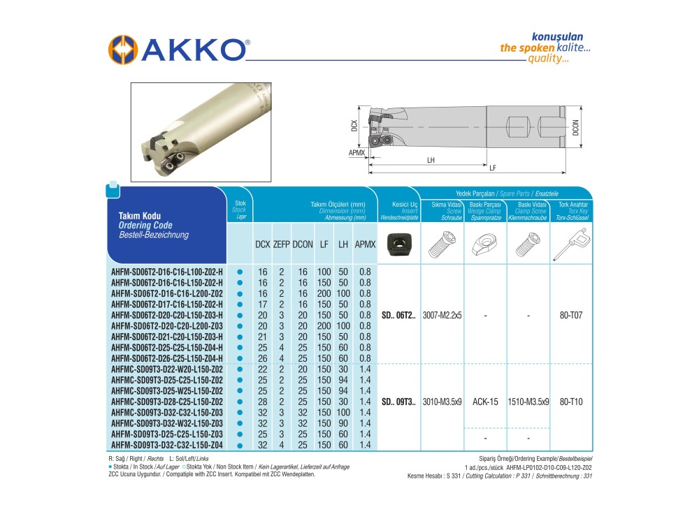 AHFM-SD09T3-D25-C25-L150-Z03