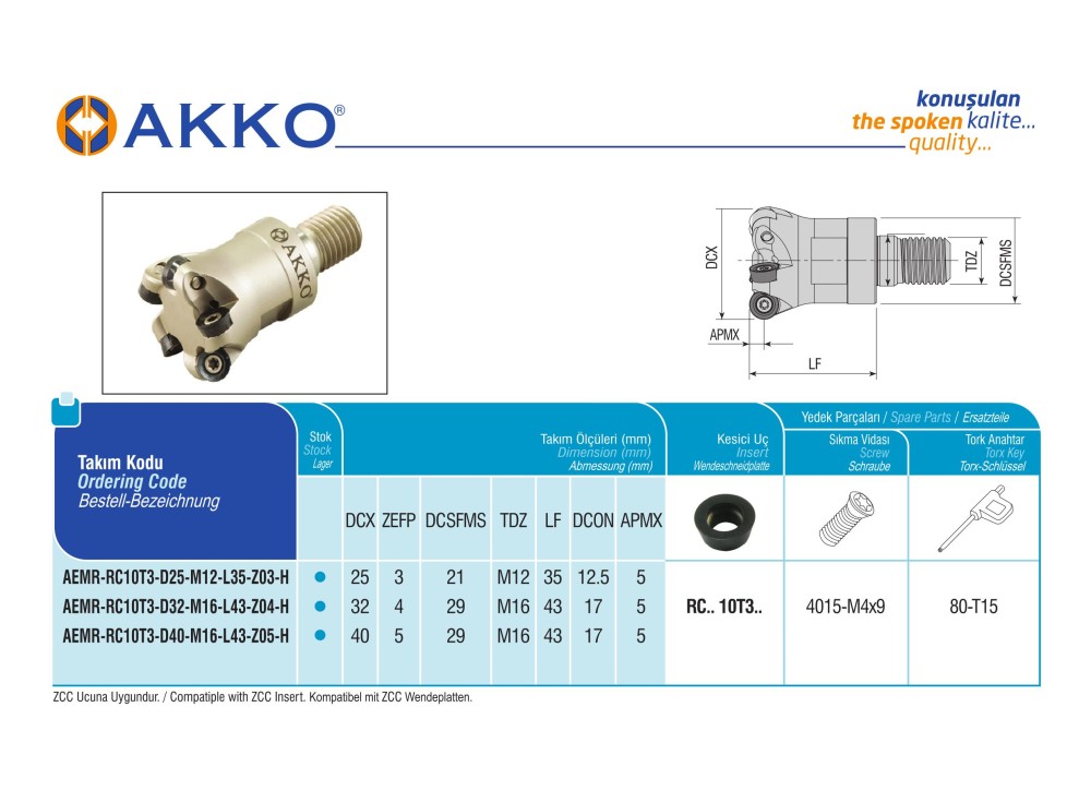 AEMR-RC10T3-D40-M16-L43-Z05-H