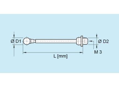HAIMER 80.363.00 - Long probe tip for 3D-Sensor - 8 mm