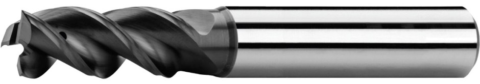 End mills long with corner radius and coolant holes