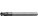 Extra long ball nose end mills, type N, plain shank, coating AlTiN - S531602E