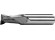 End mills long, 1 tooth cut over centre, 30°, type N, plain shank, coating AlTiN, Z2