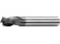 End mills short, 1 tooth cut over centre, 30°, type N, plain shank, coating AlTiN - S120402