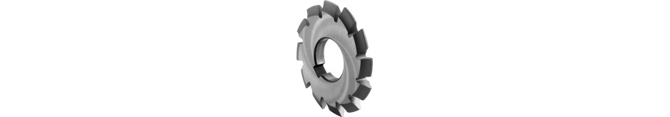 Involute gear cutters for spur wheels, pressure angle 20°
